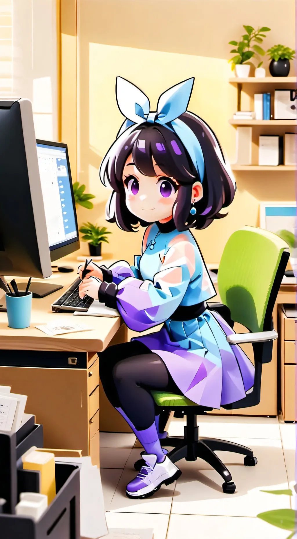 ai character: Oi background