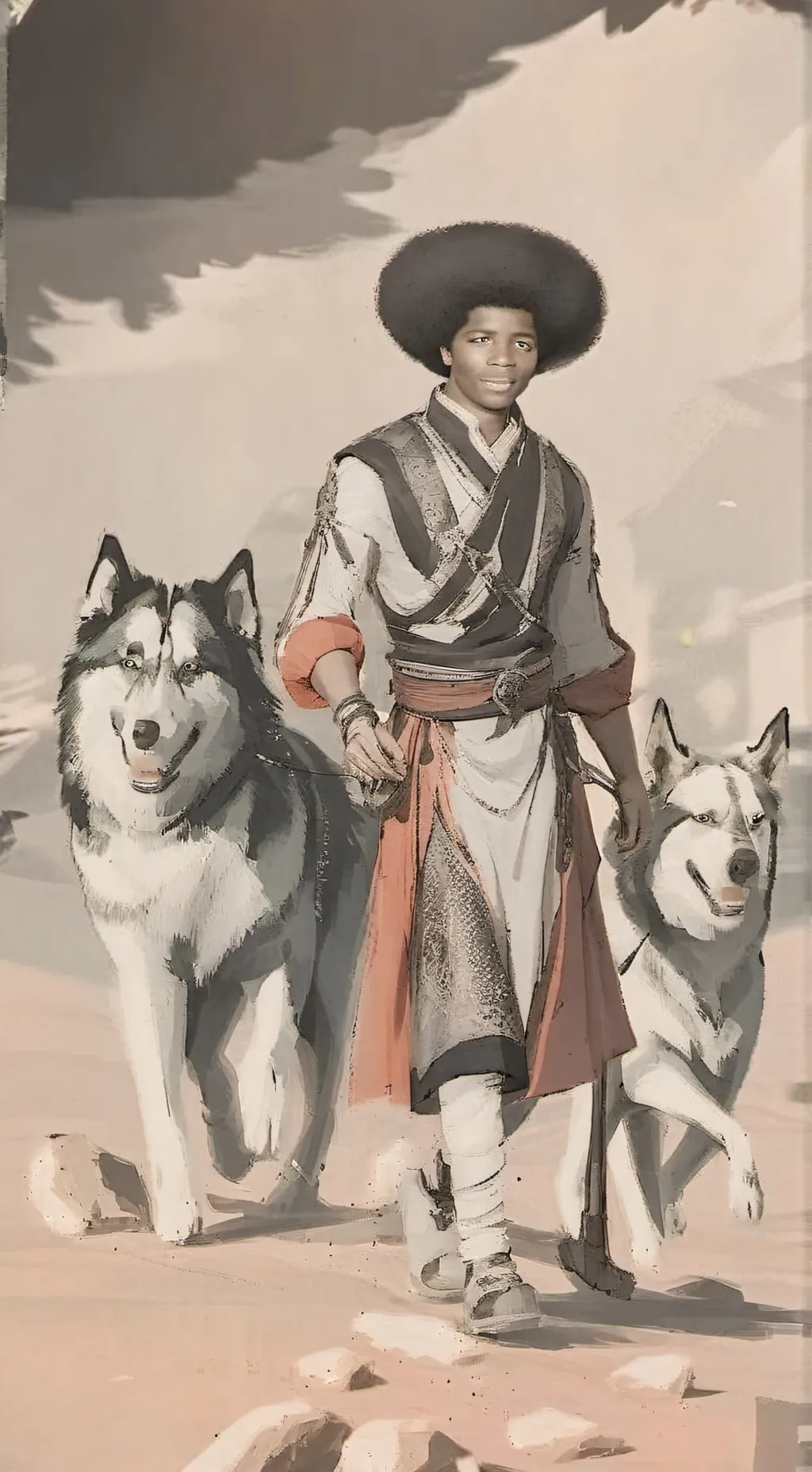 ai character: Jackson 5 wolves background