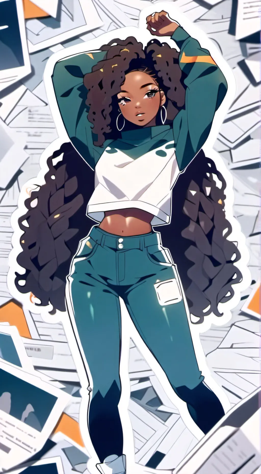 ai character: Milan~ background