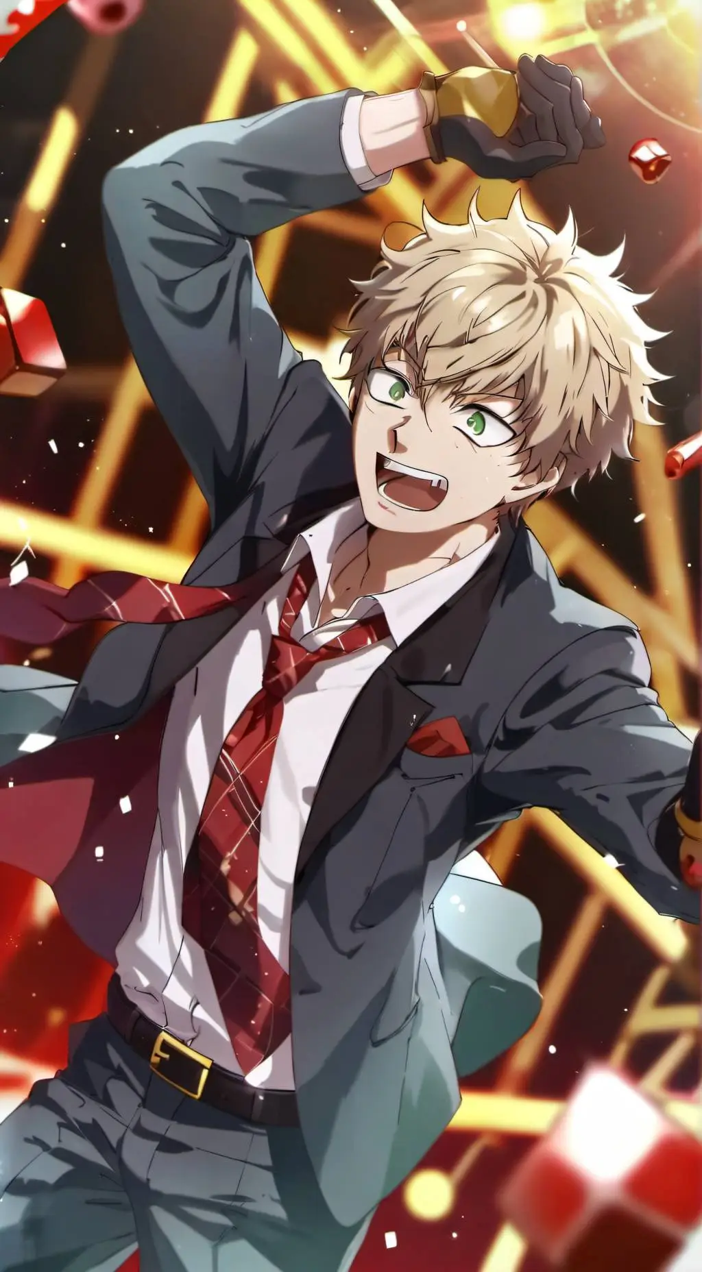 ai character: Bakugou  background