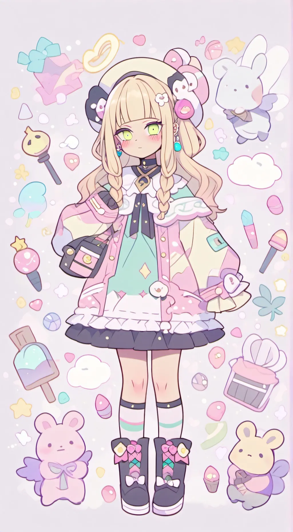 ai character: toga background