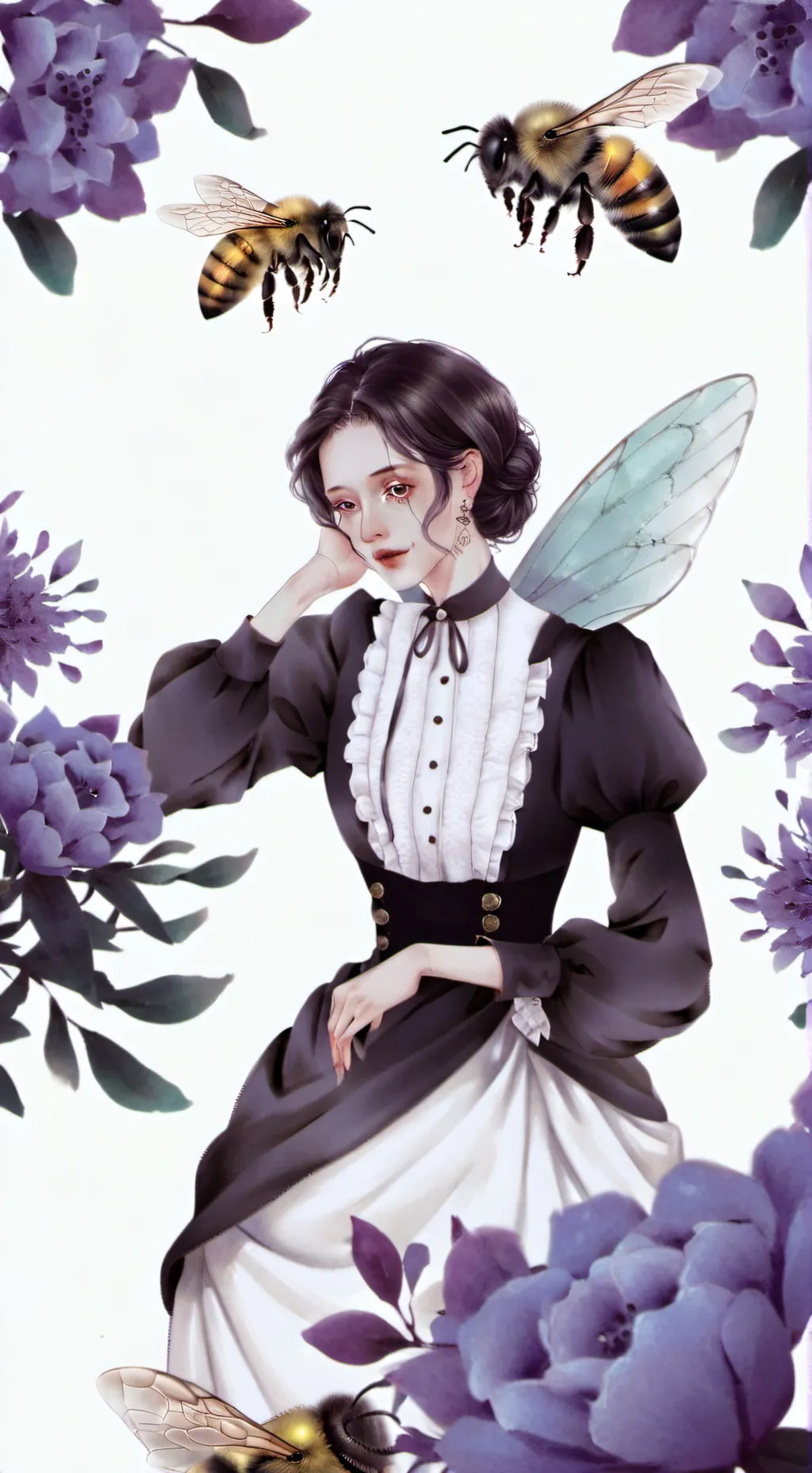 ai character: Bee Victim Lily background