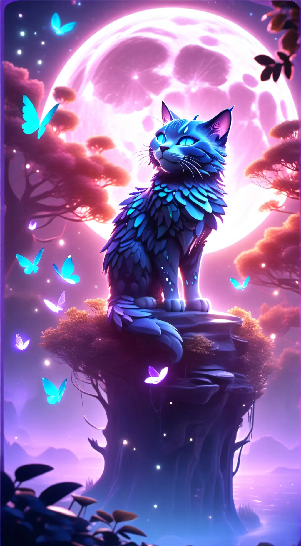 ai character: Luna background