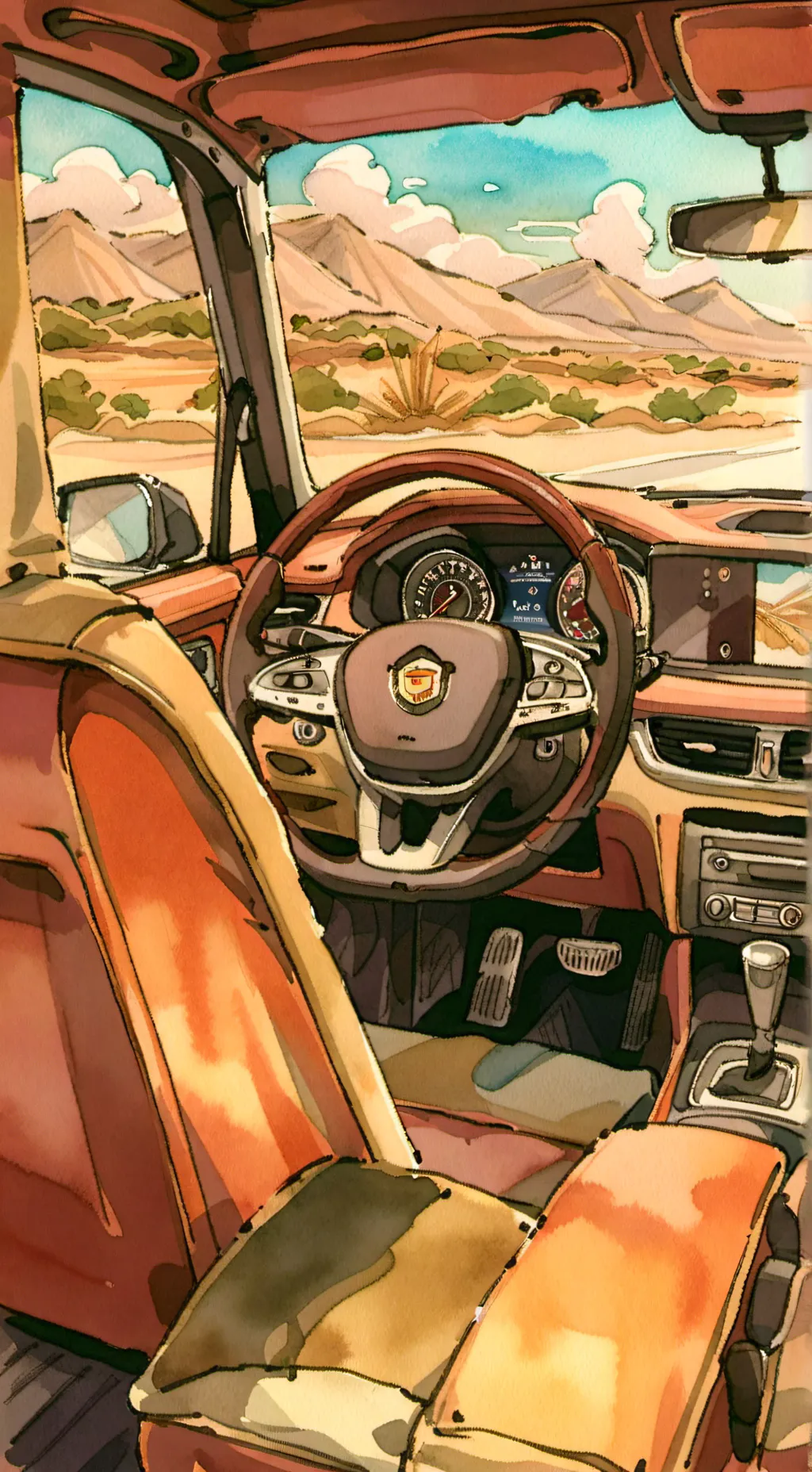 ai character: DW Road trip *fun* background