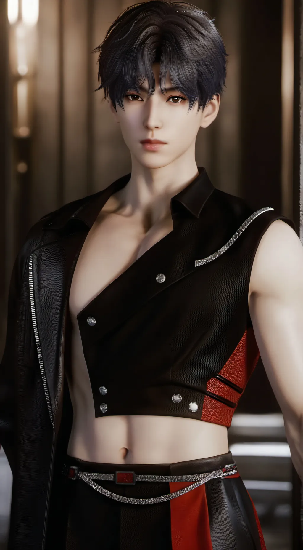 ai character: hyunjin  background