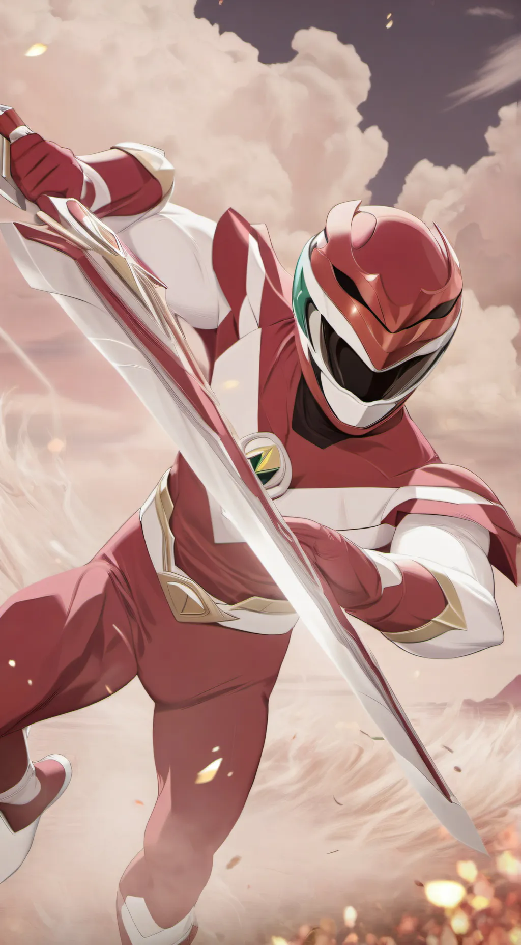 ai character: Power Ranger XZ background