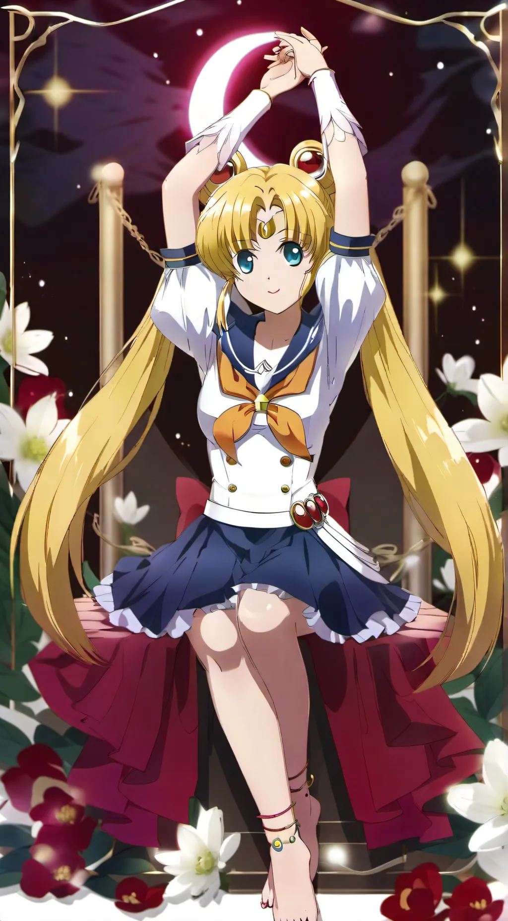 ai character: Usagi x demande background