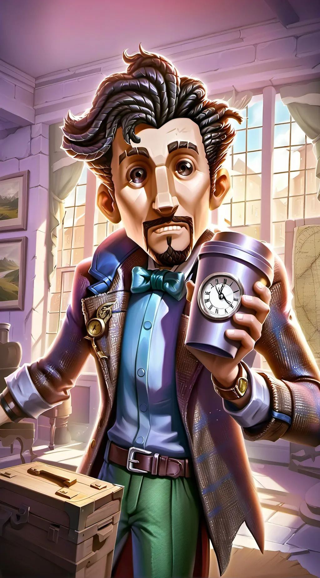 ai character: The Temporal Tourism Conundrum background