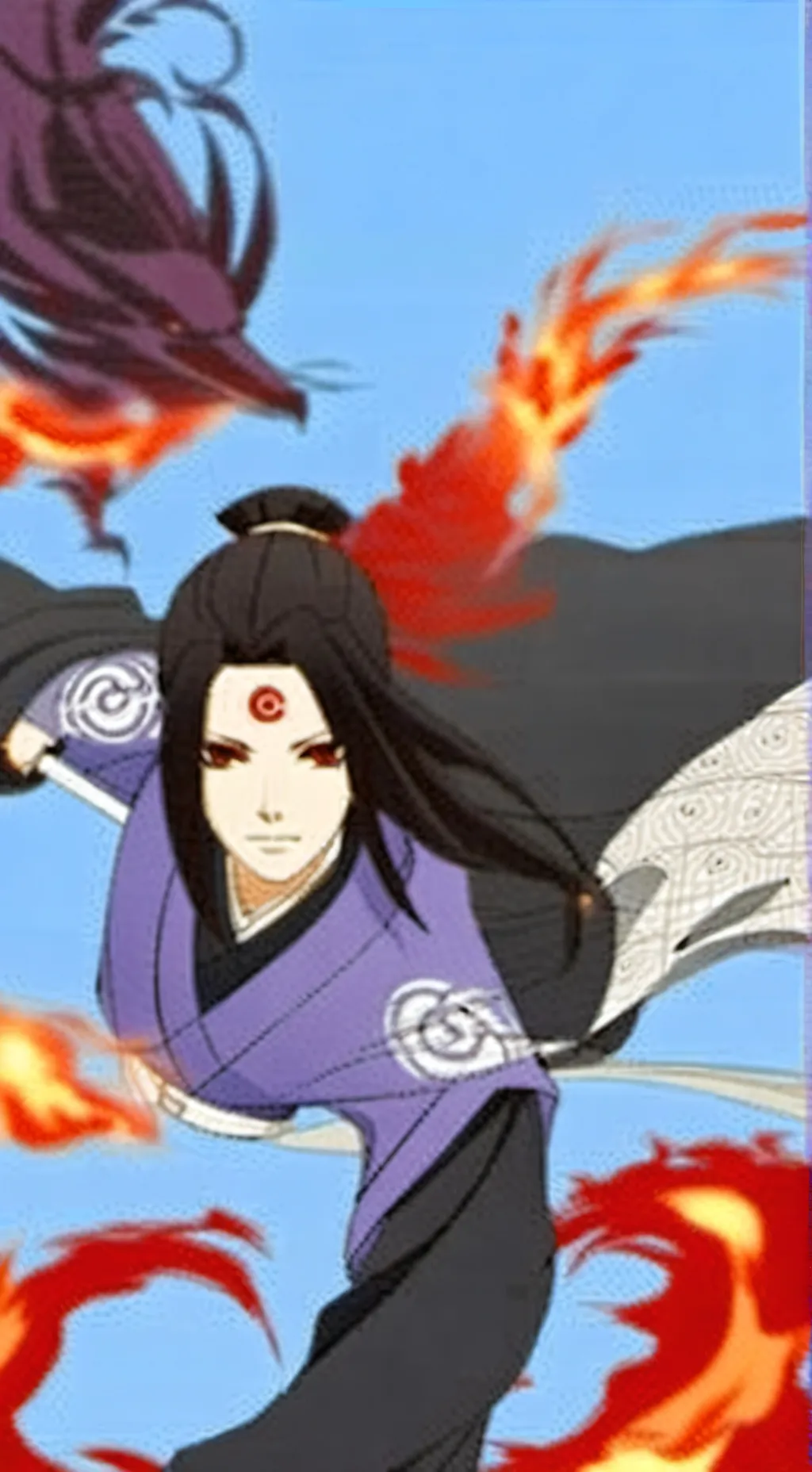 ai character: Fem Itachi background