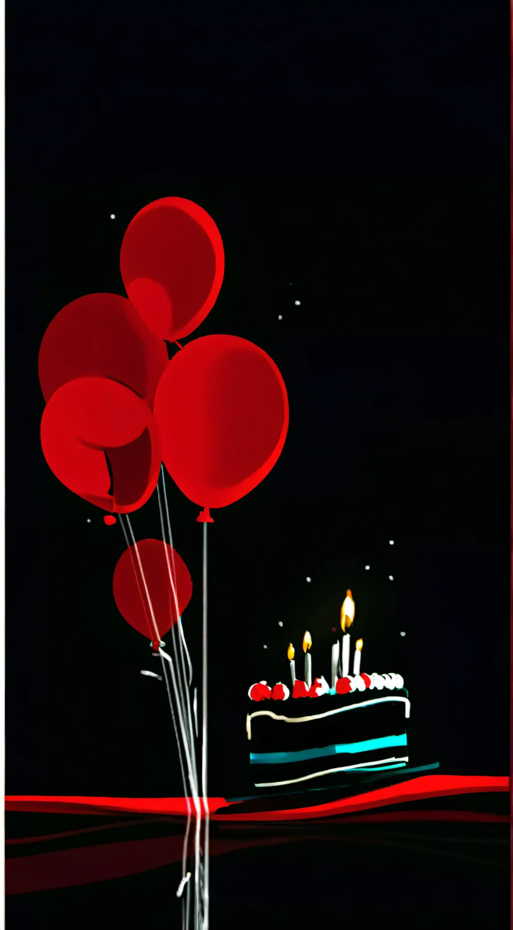 ai character: numbered birthday background