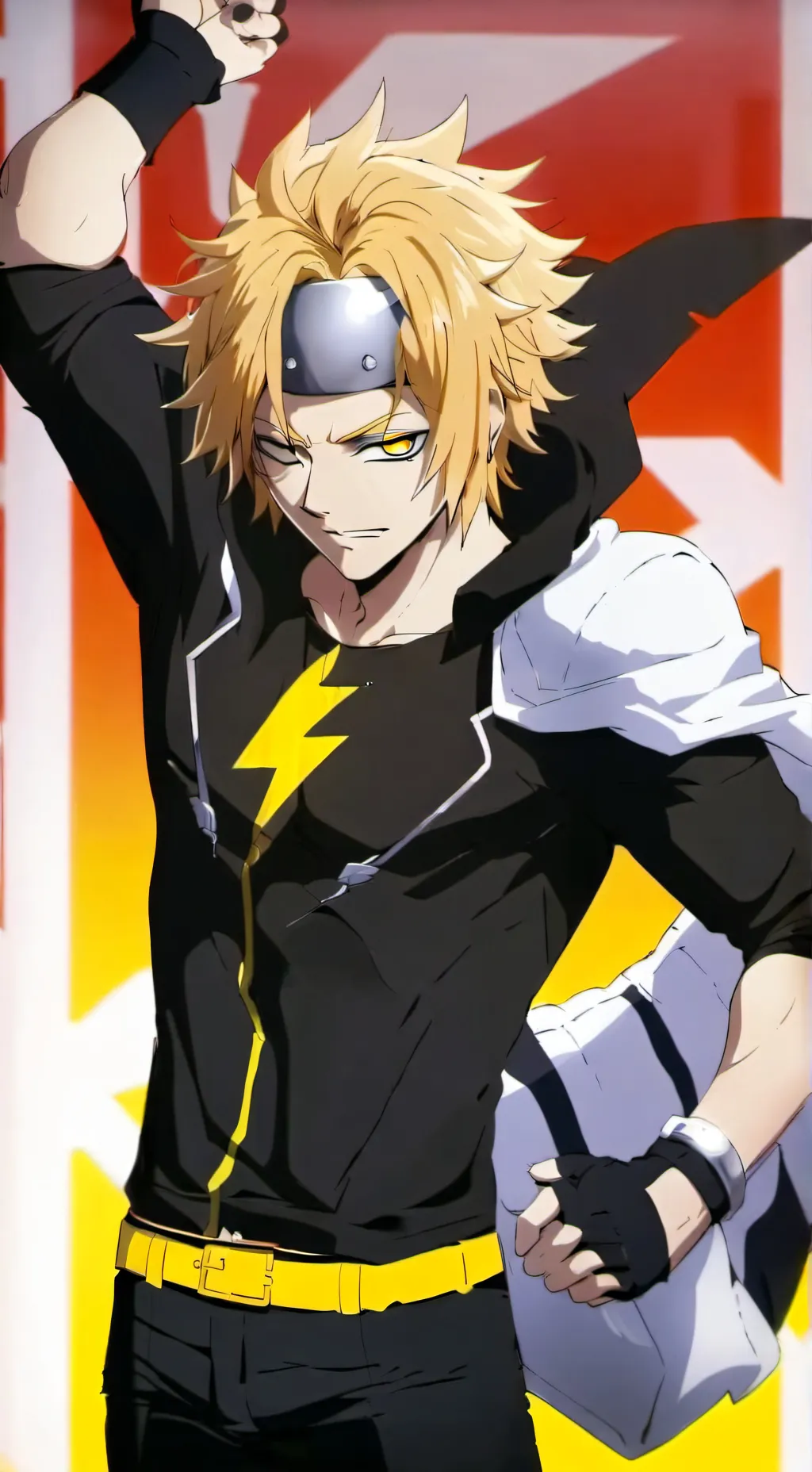 ai character: denki kaminari background