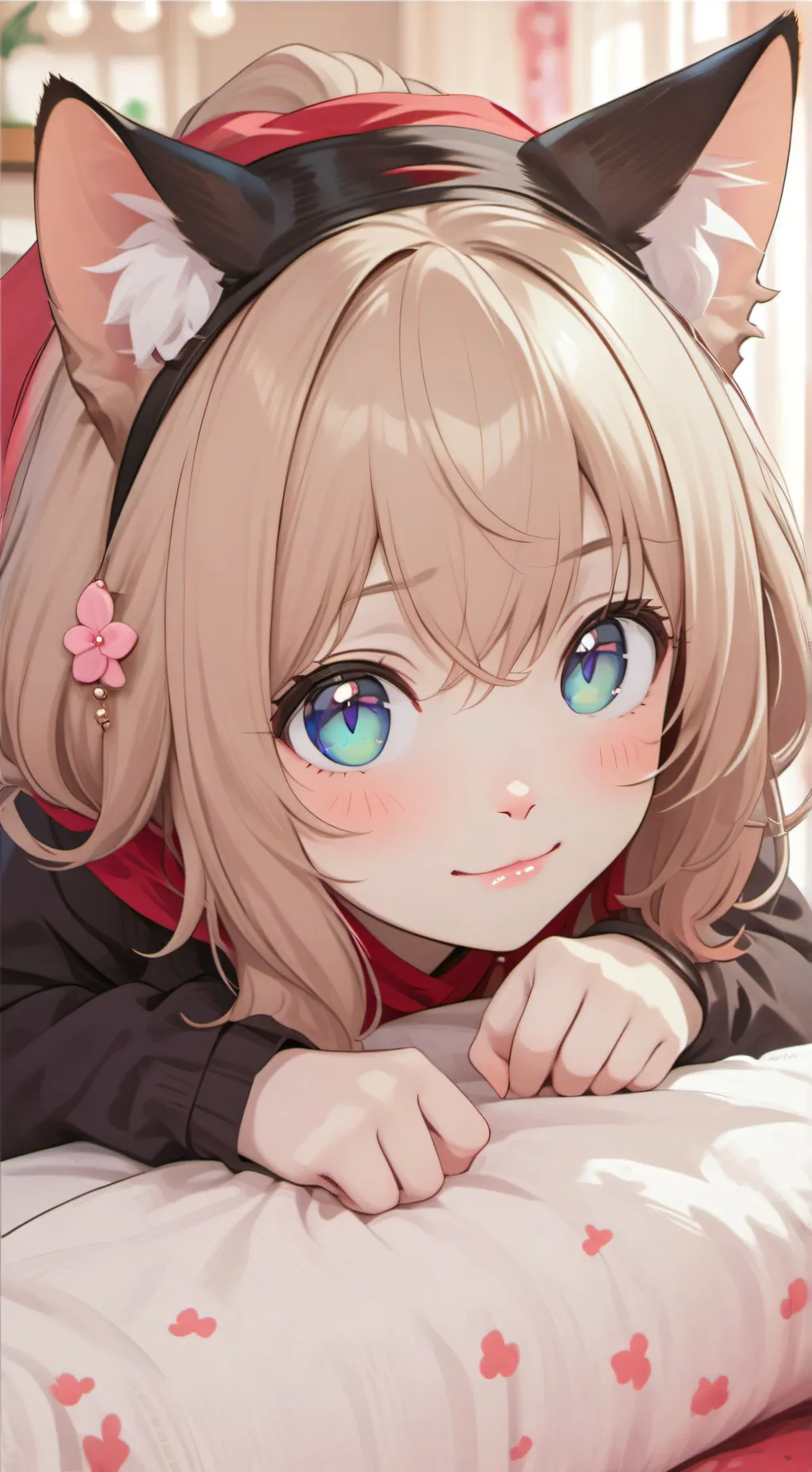 ai character: Cuddles the Teleporting Tabby background
