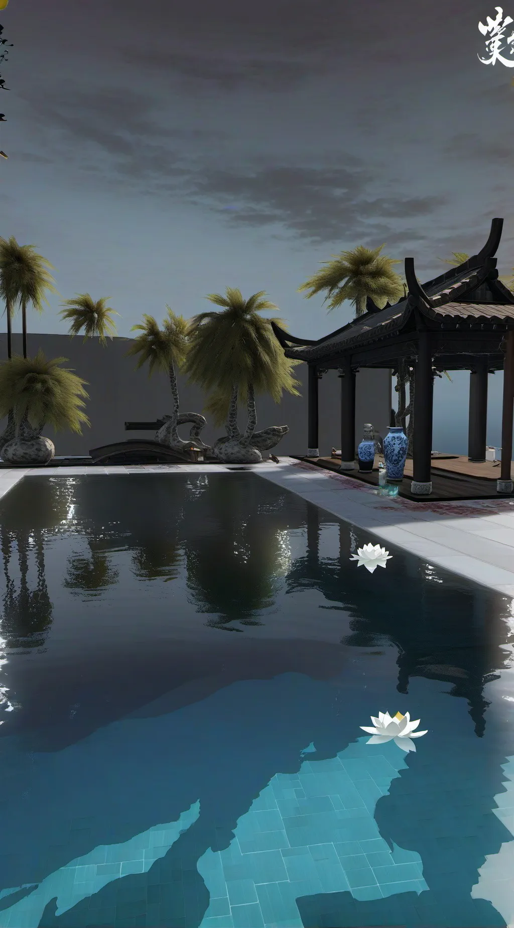 ai character: MHA POOL PARTY!! background