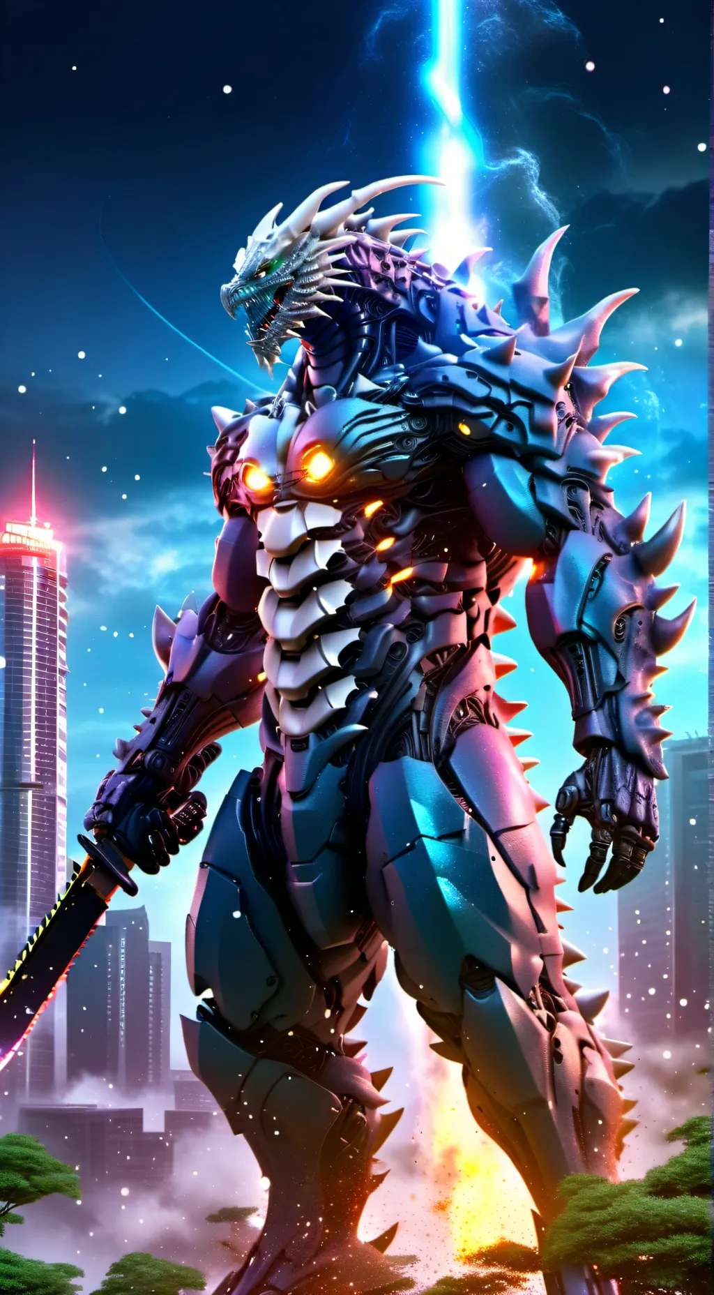 ai character: godasauruas background