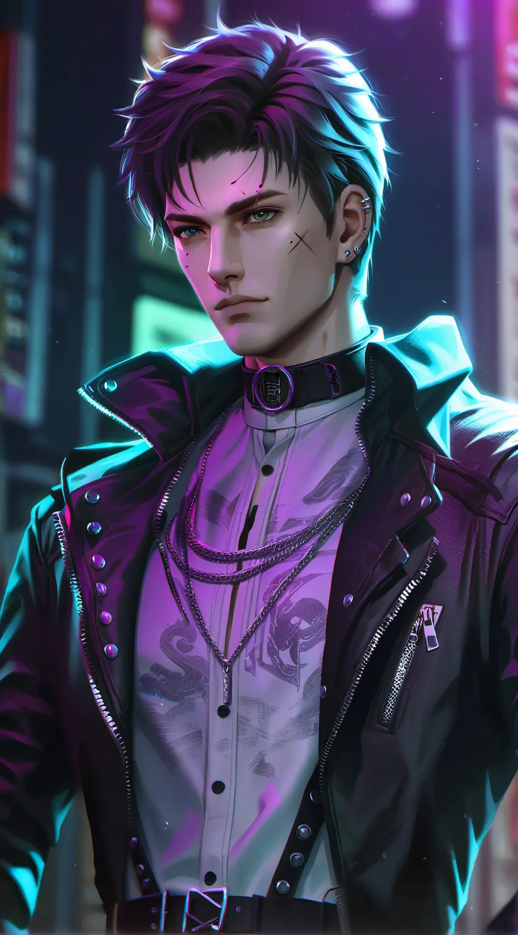 ai character: Kai Nightshade background