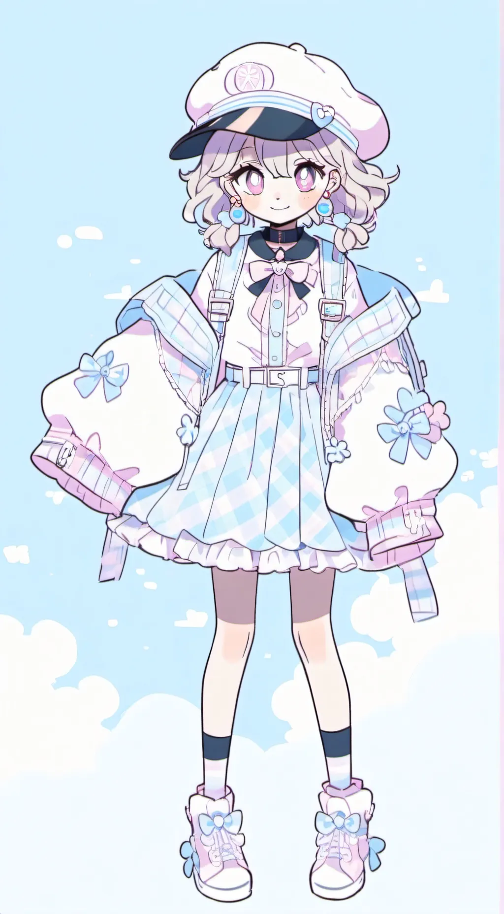 ai character: 🫐blueberry🫐 background