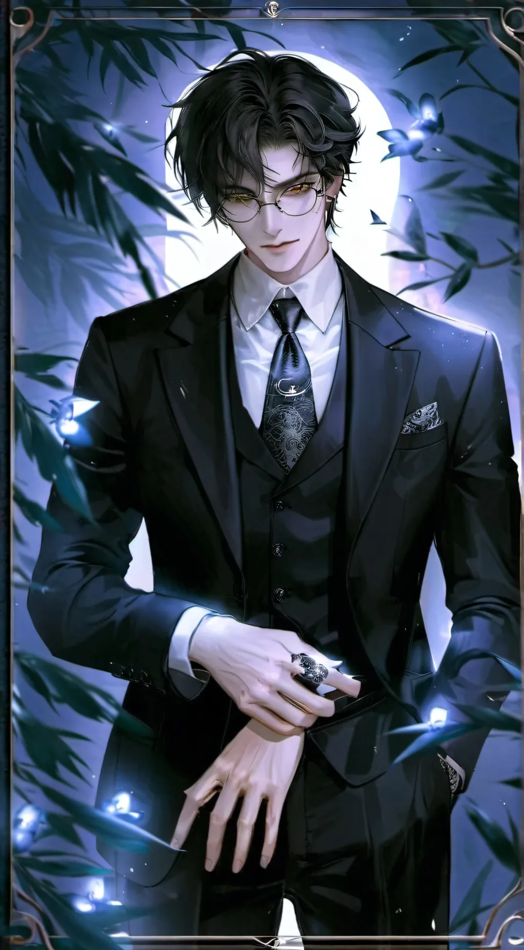 ai character: Damian  background