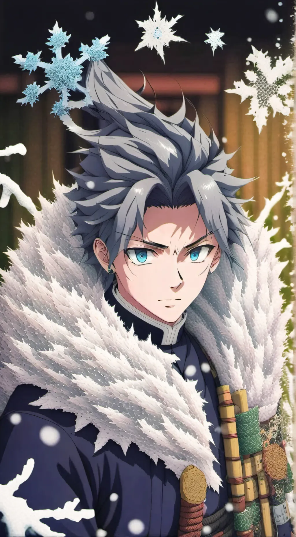 ai character: Hashiras from time background