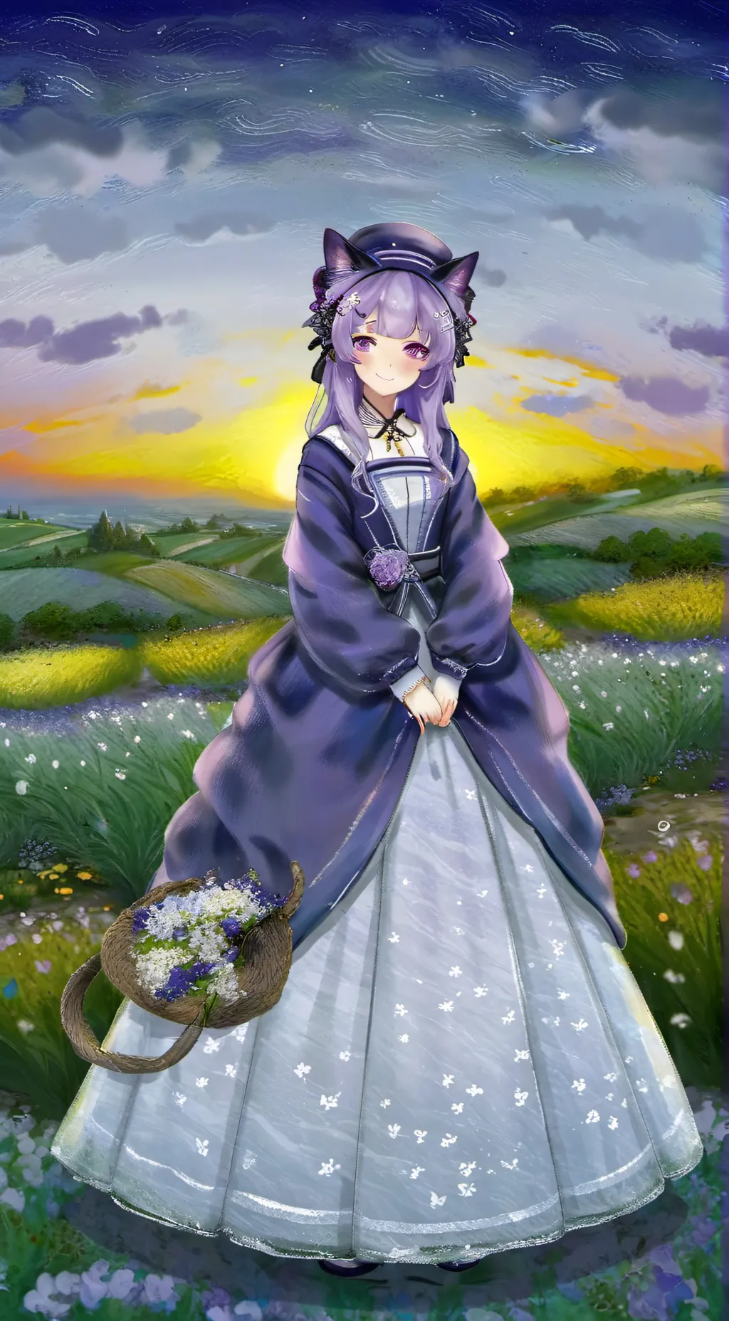 ai character: Kitty background