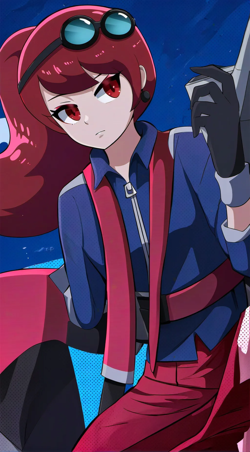 ai character: girl (squid game) background
