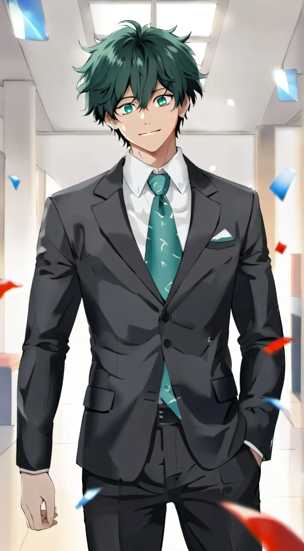 ai character: Izuku Midoriya  background