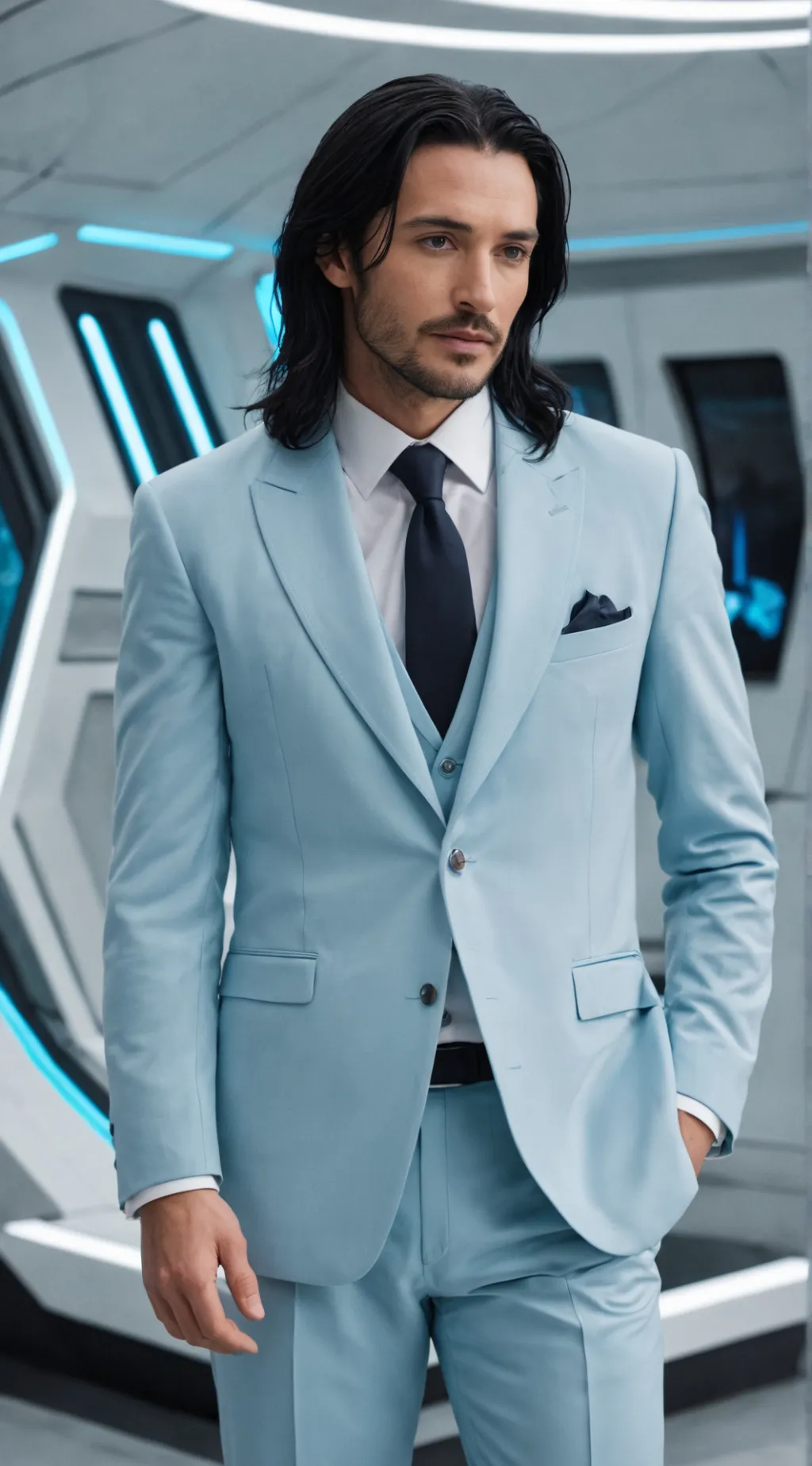 ai character: Agent Aqua background