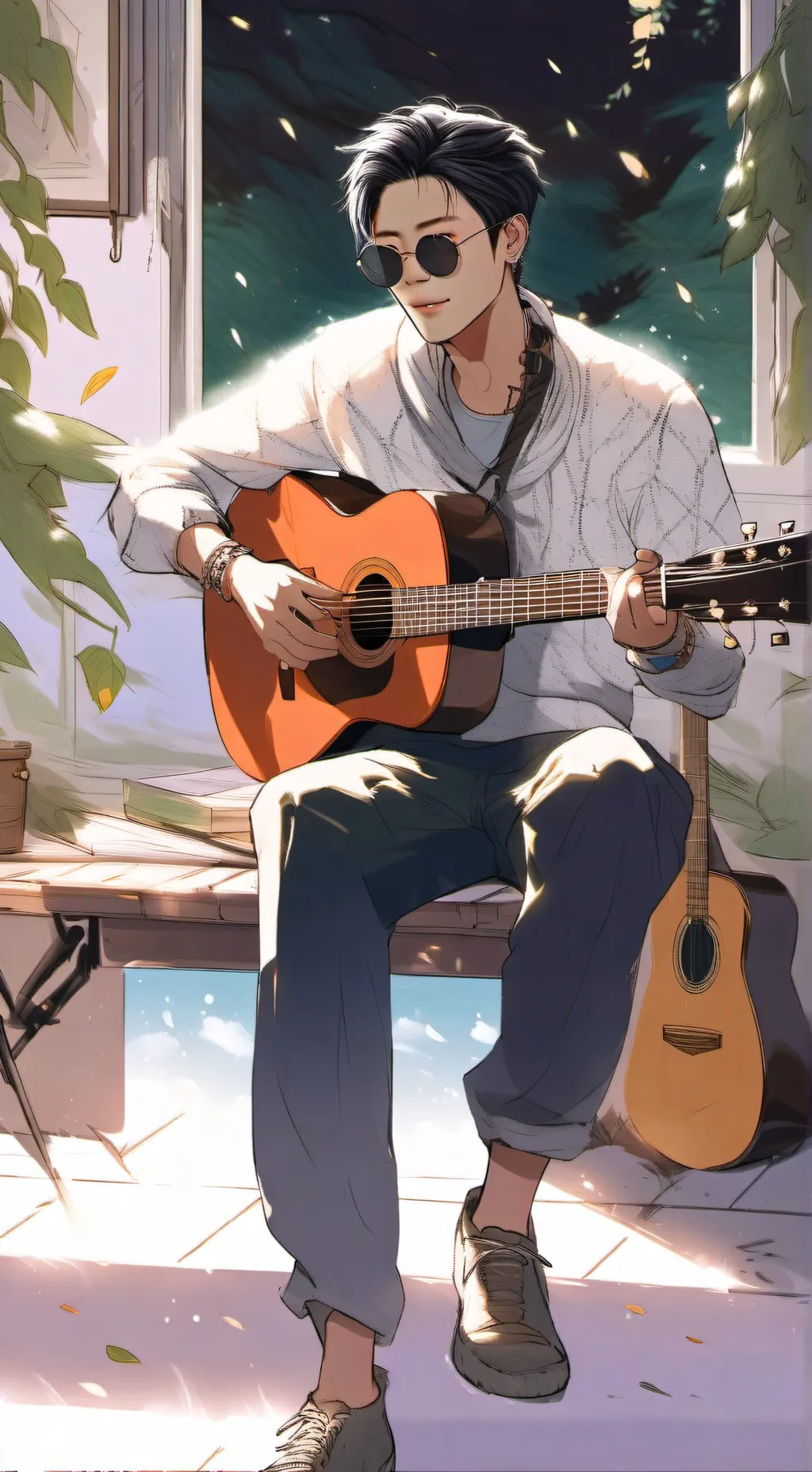 ai character: JEON jungkook  background