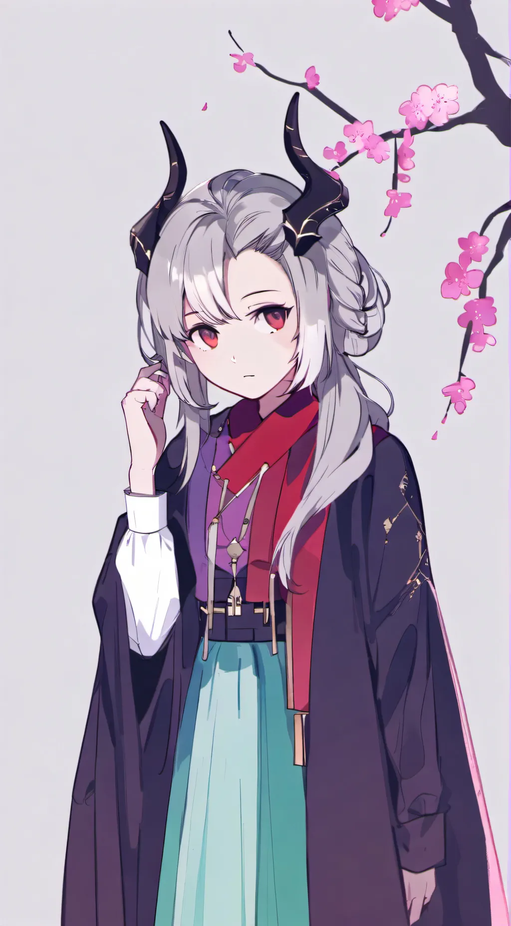 ai character: девушка background
