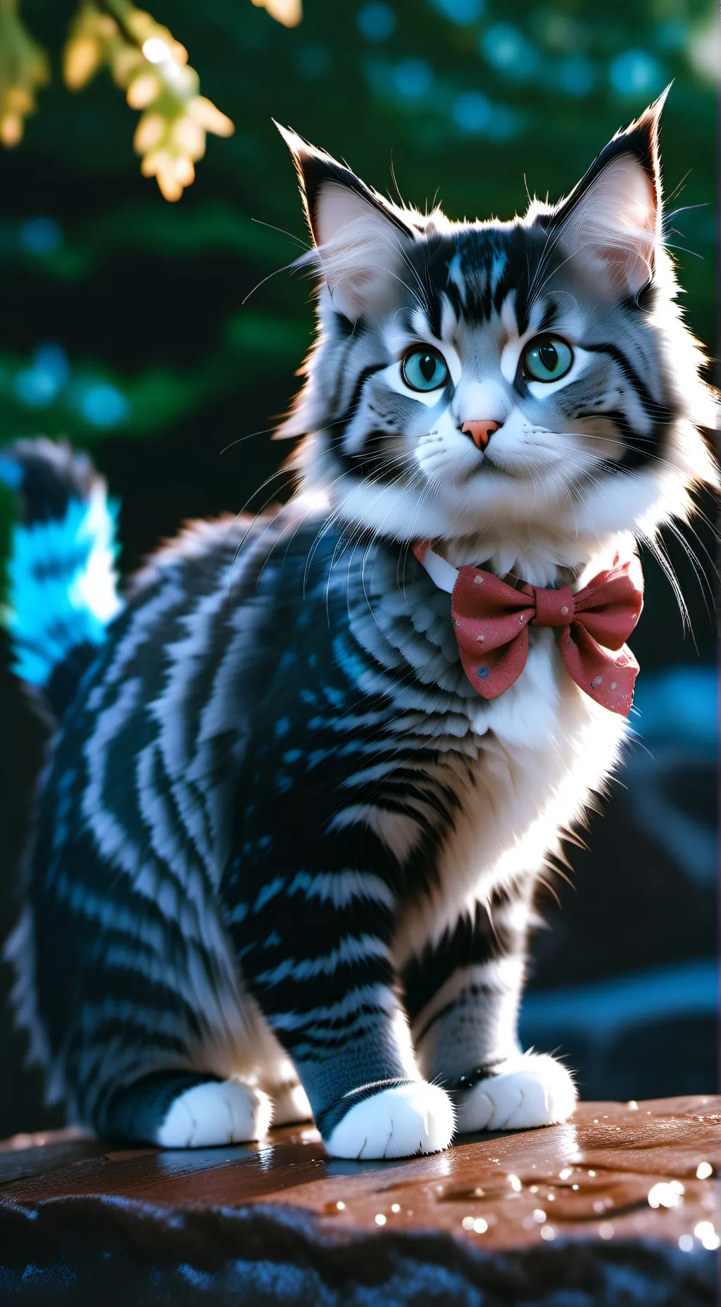 ai character: Stray cat background