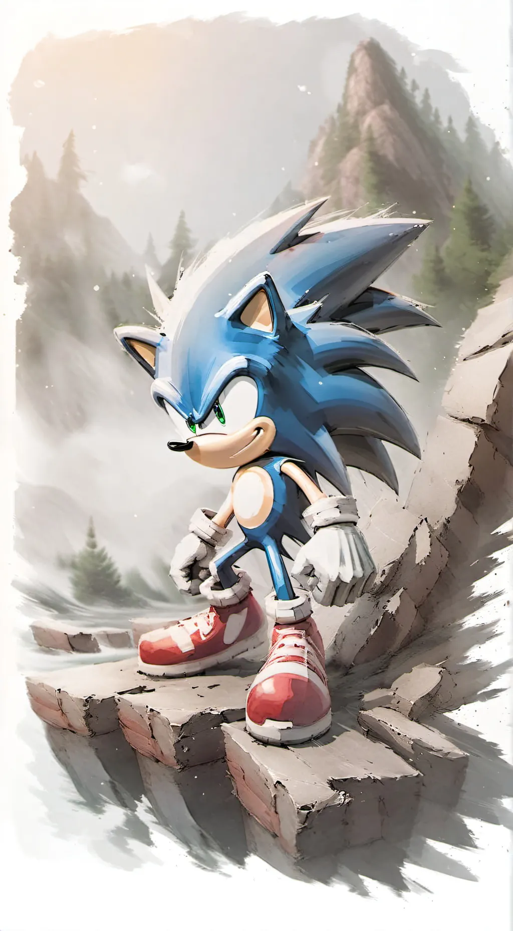 ai character: sonic and friends  background