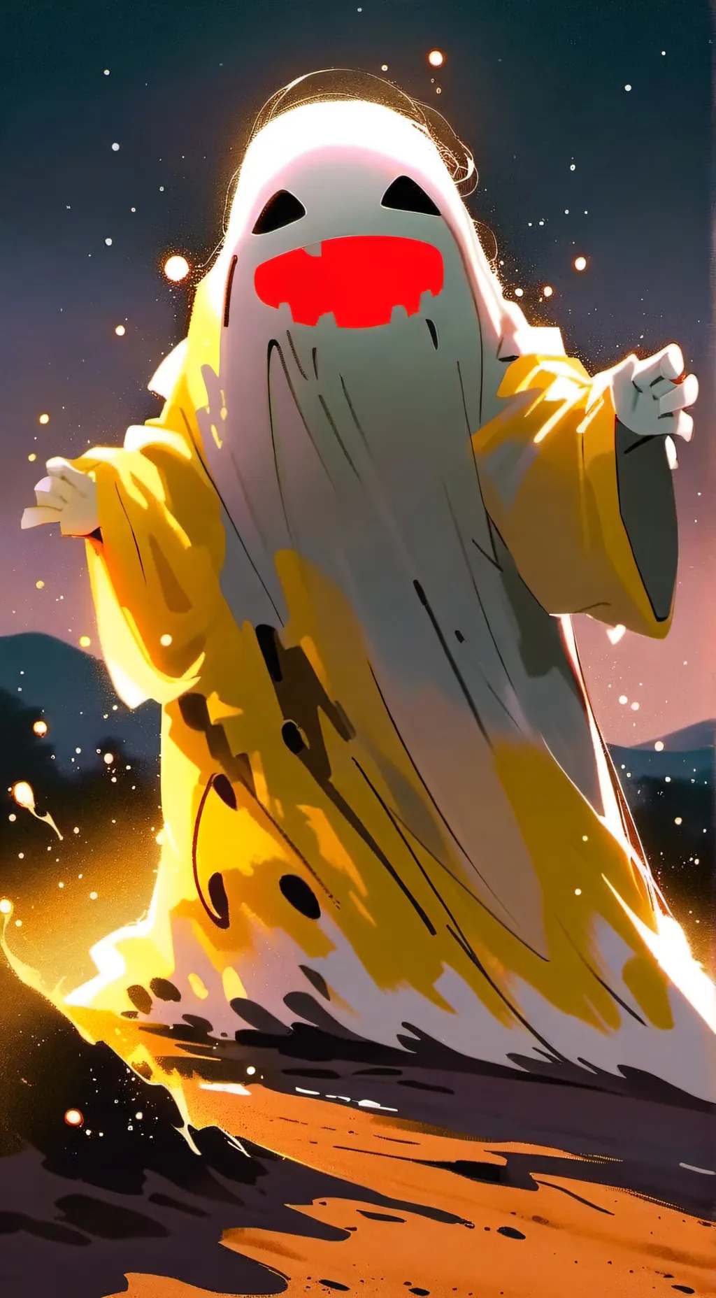 ai character: 🧡Kremzeek💛 background