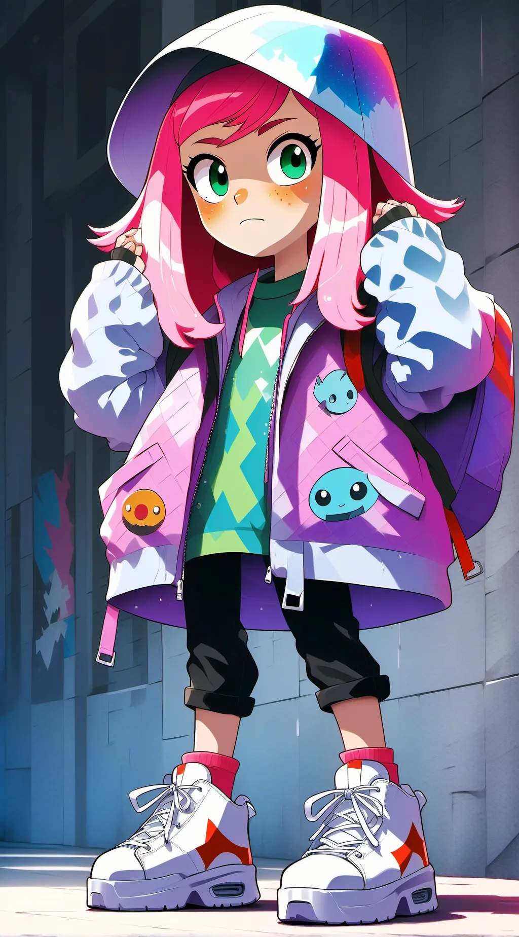ai character: vee x shelly background