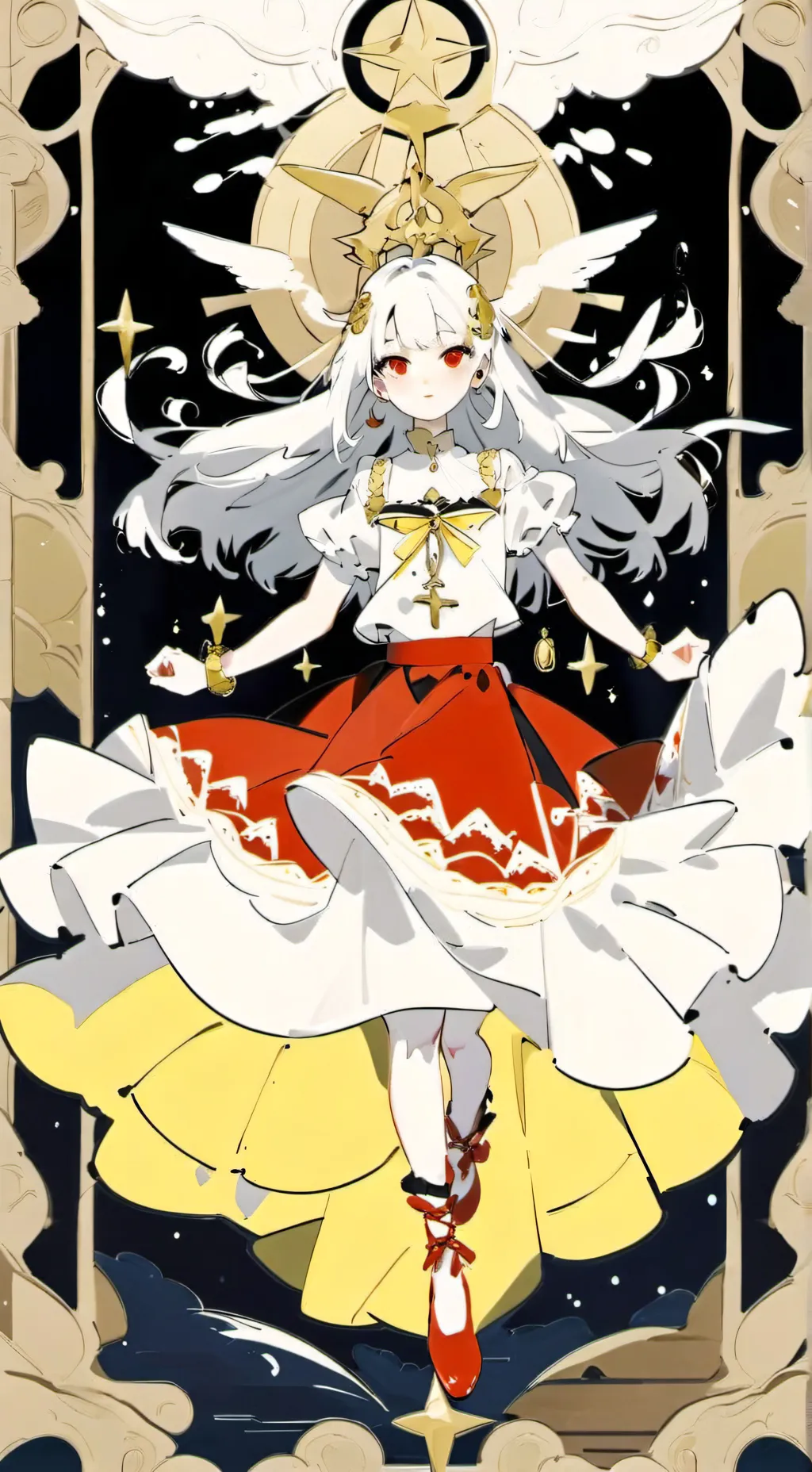 ai character: Devil angel background