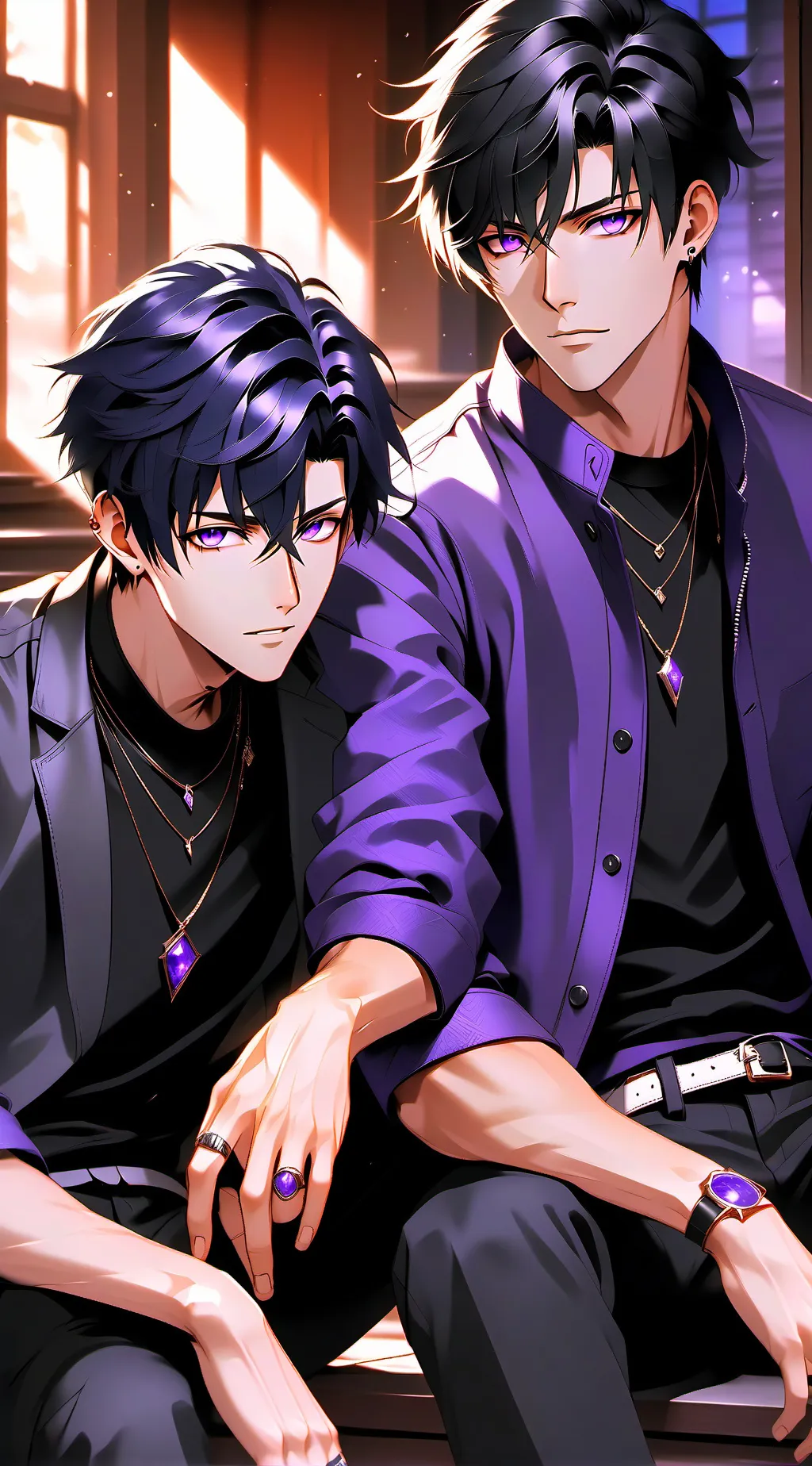 ai character: Zero and Zack  background