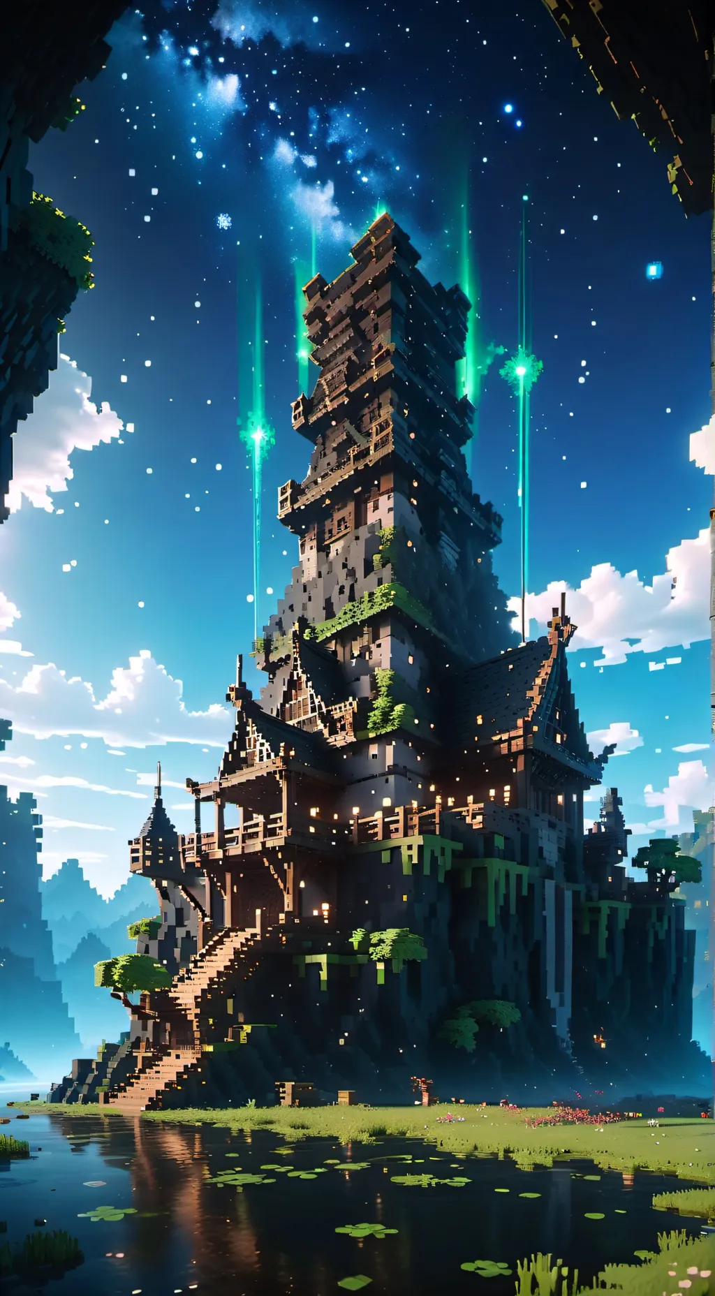 ai character: Minecraft  background