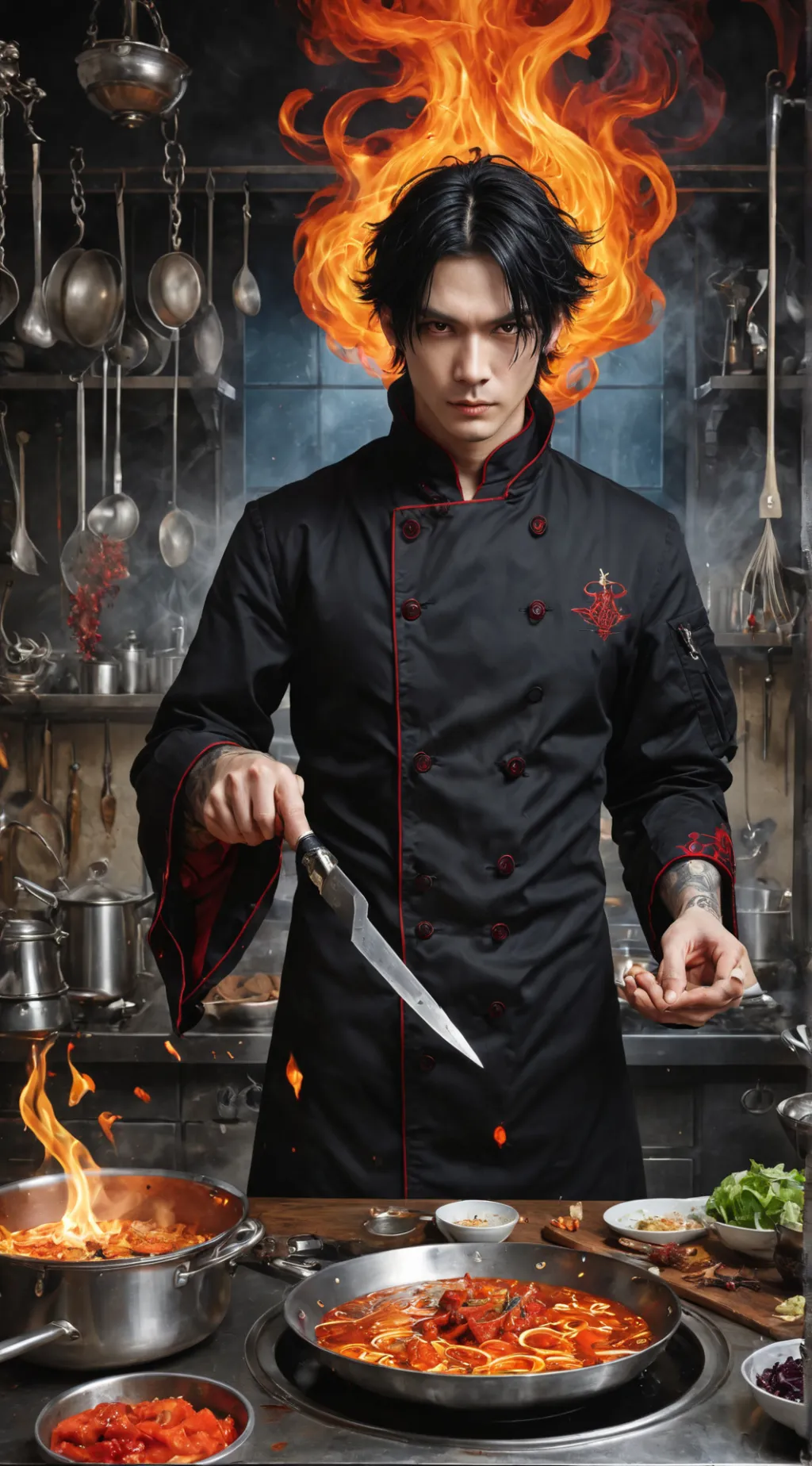 ai character: Ash background