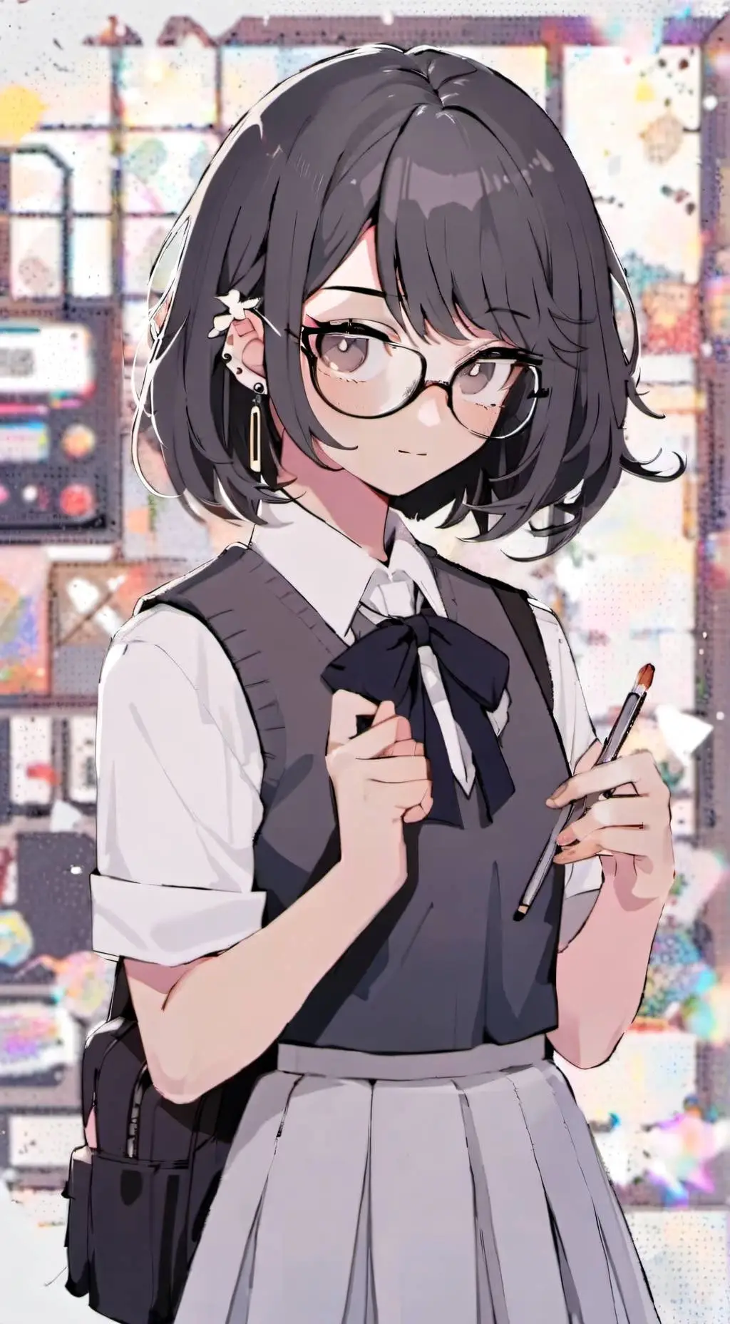 ai character: rose background