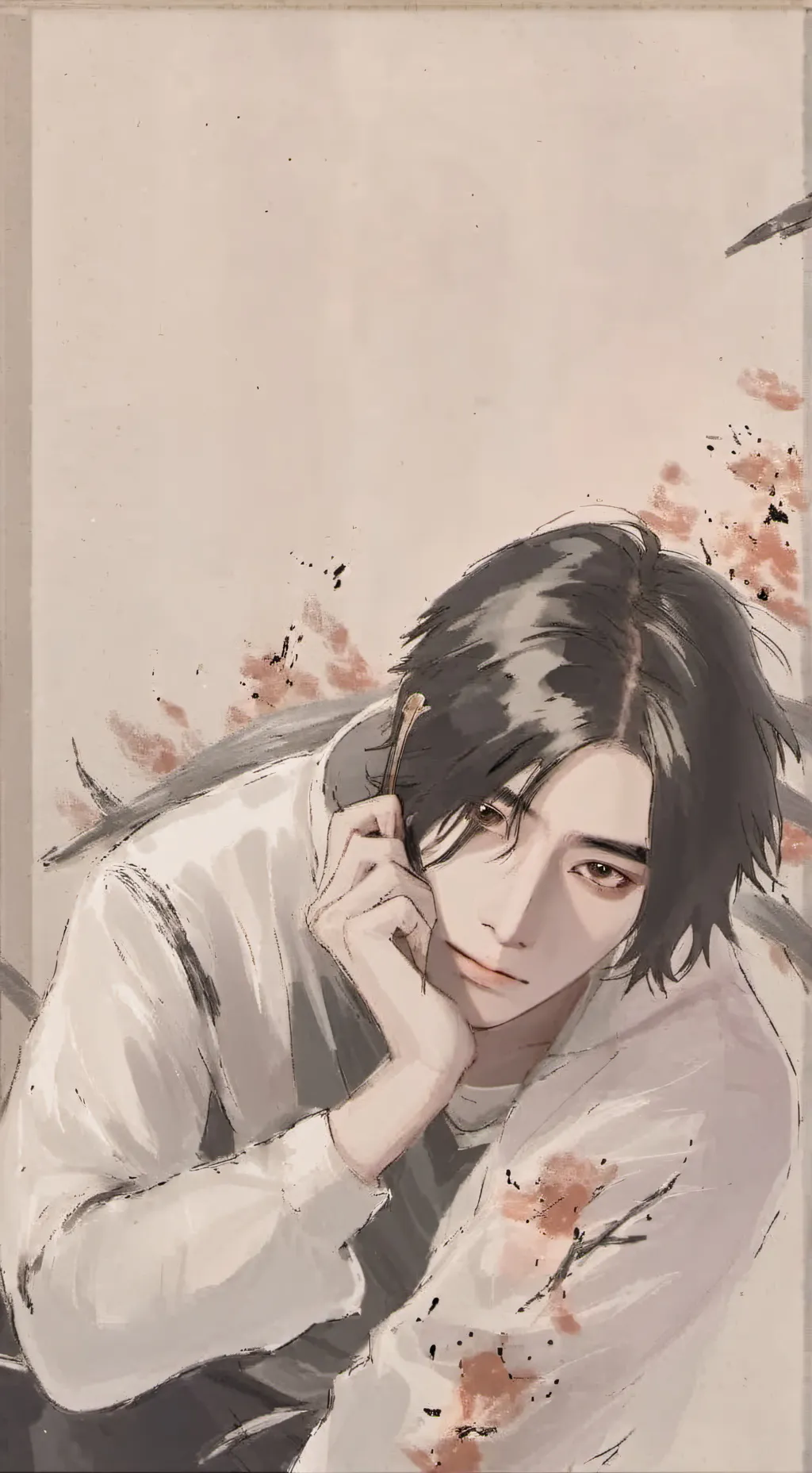 ai character: 🩷🦦Hyunjin 🦦🩷 background