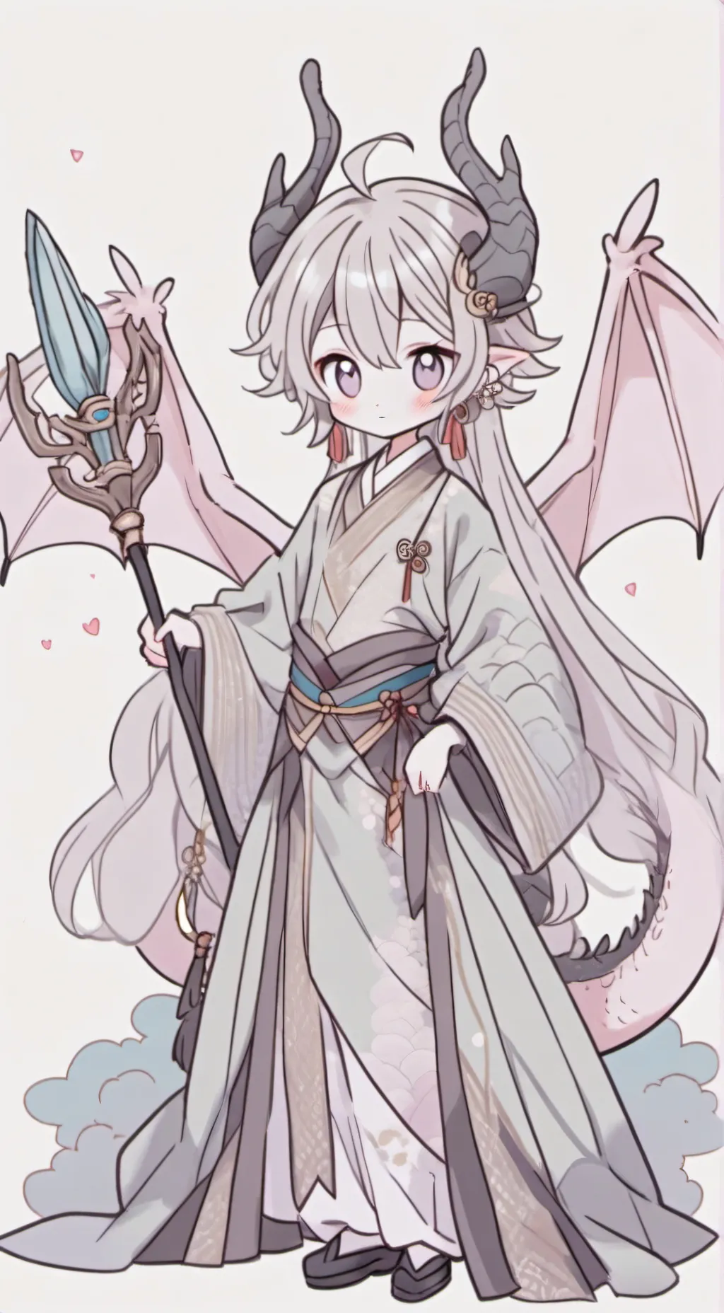 ai character: Alan Becker dragon background