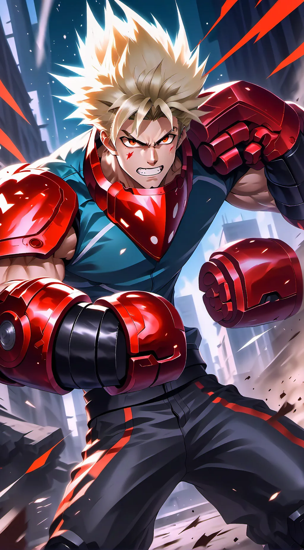 ai character: Bakugou Katsuki background