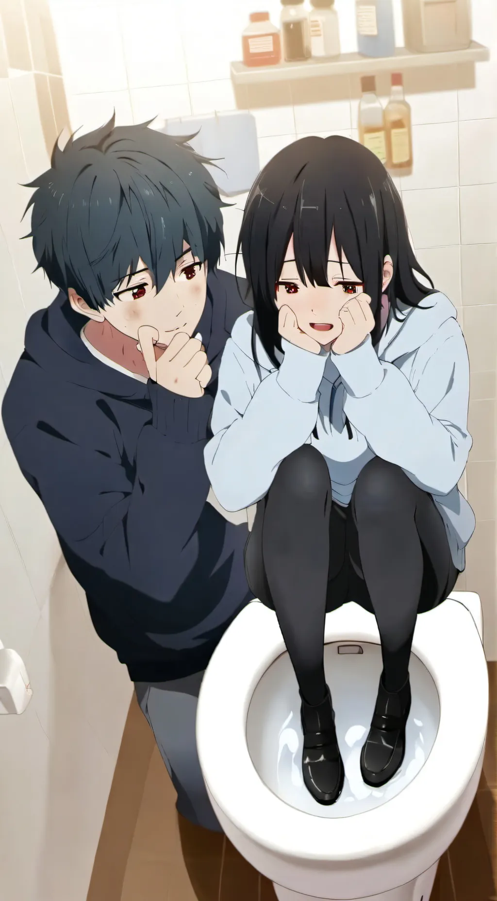 ai character: megumi toilet incd background
