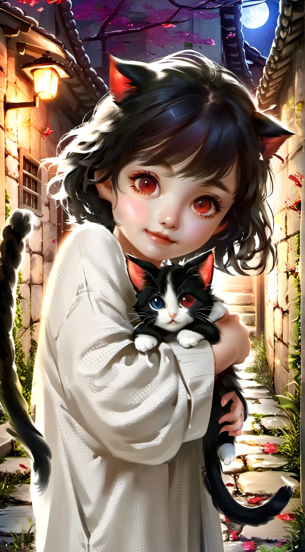 ai character: Midnight Whisker Furry background