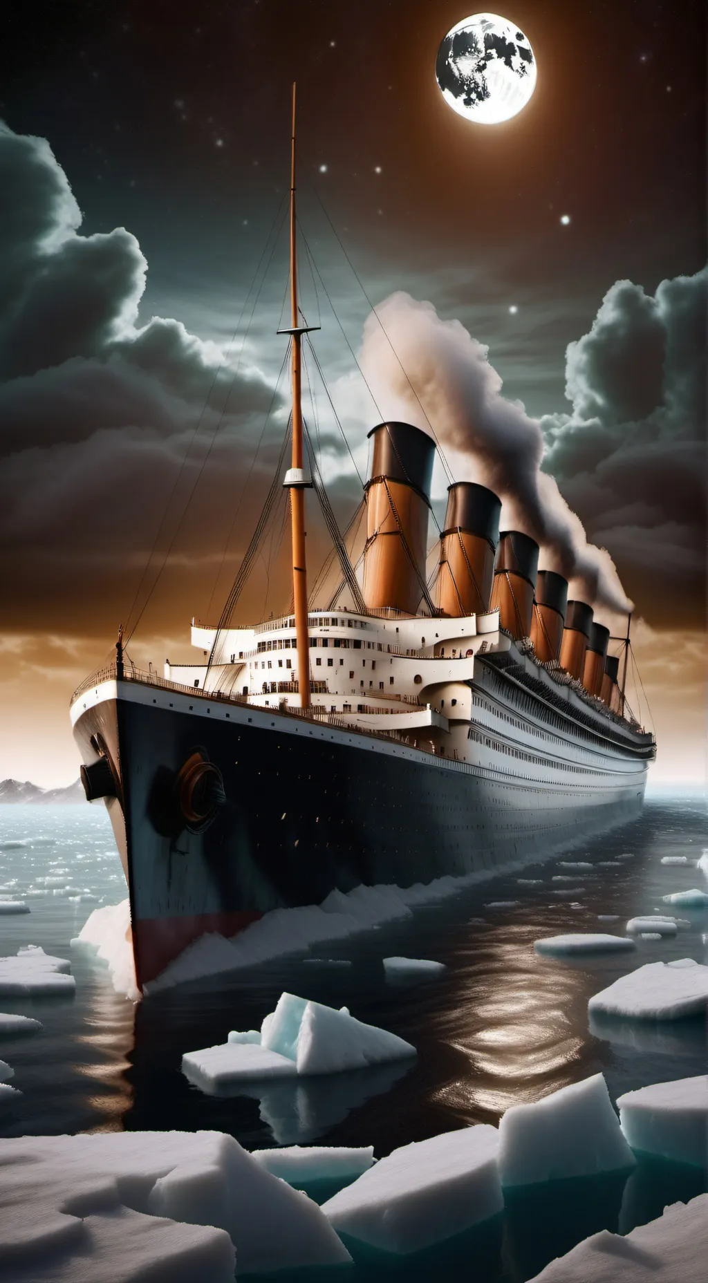 ai character: titanic😭 background