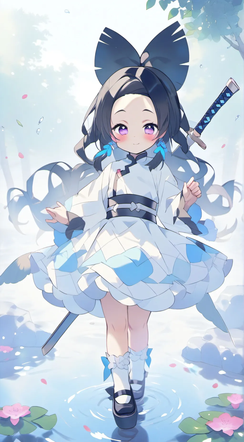 ai character: k.c  background