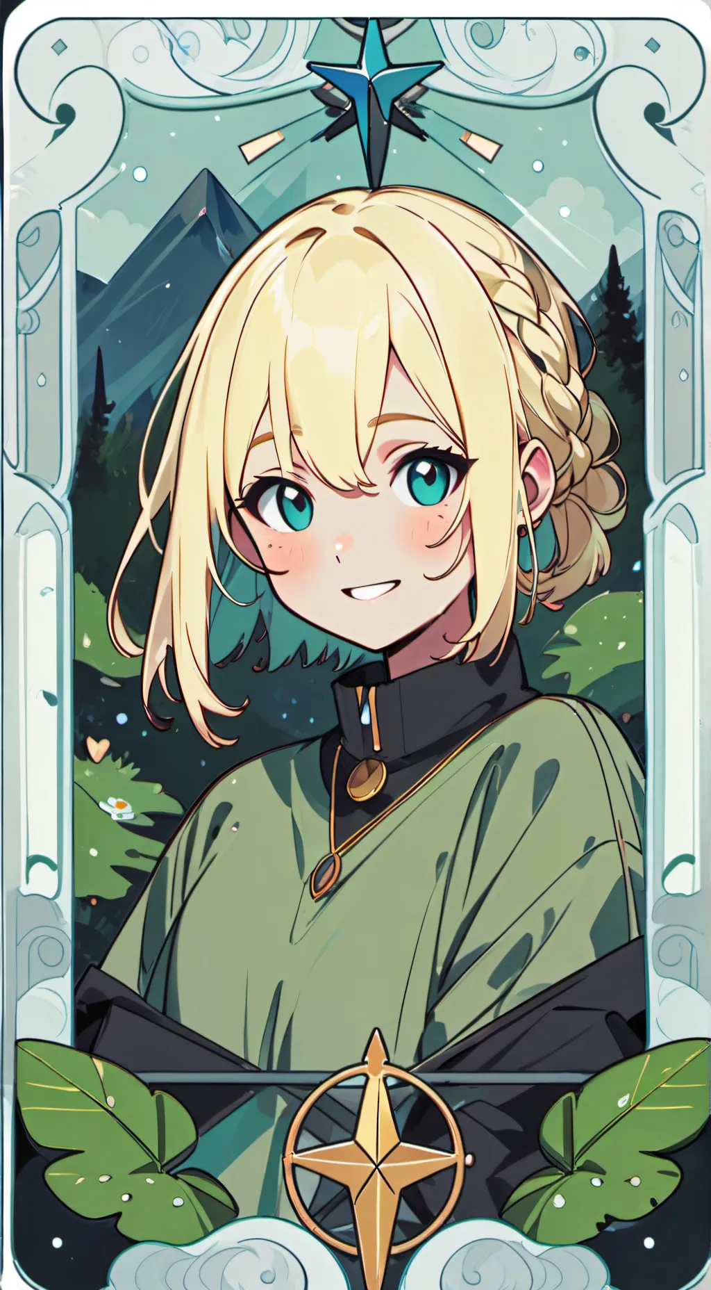 ai character: Angela  background