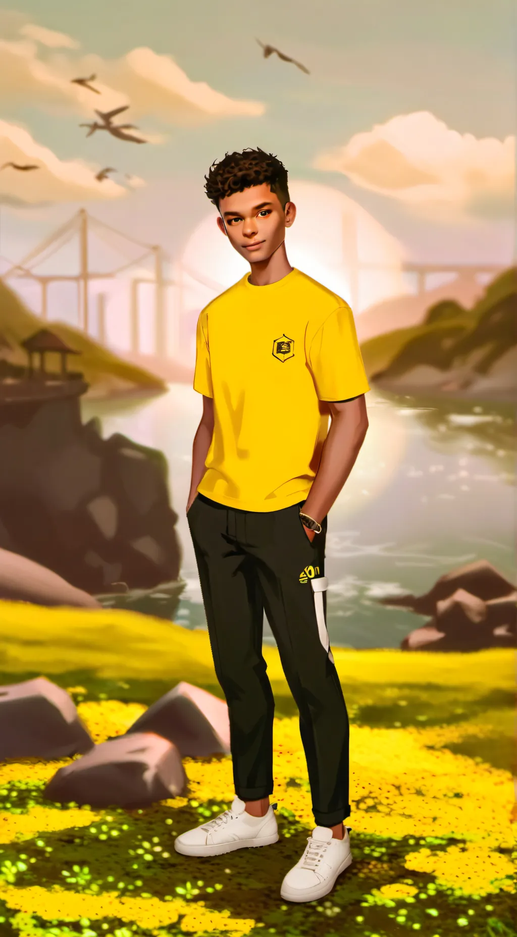 ai character: Max background