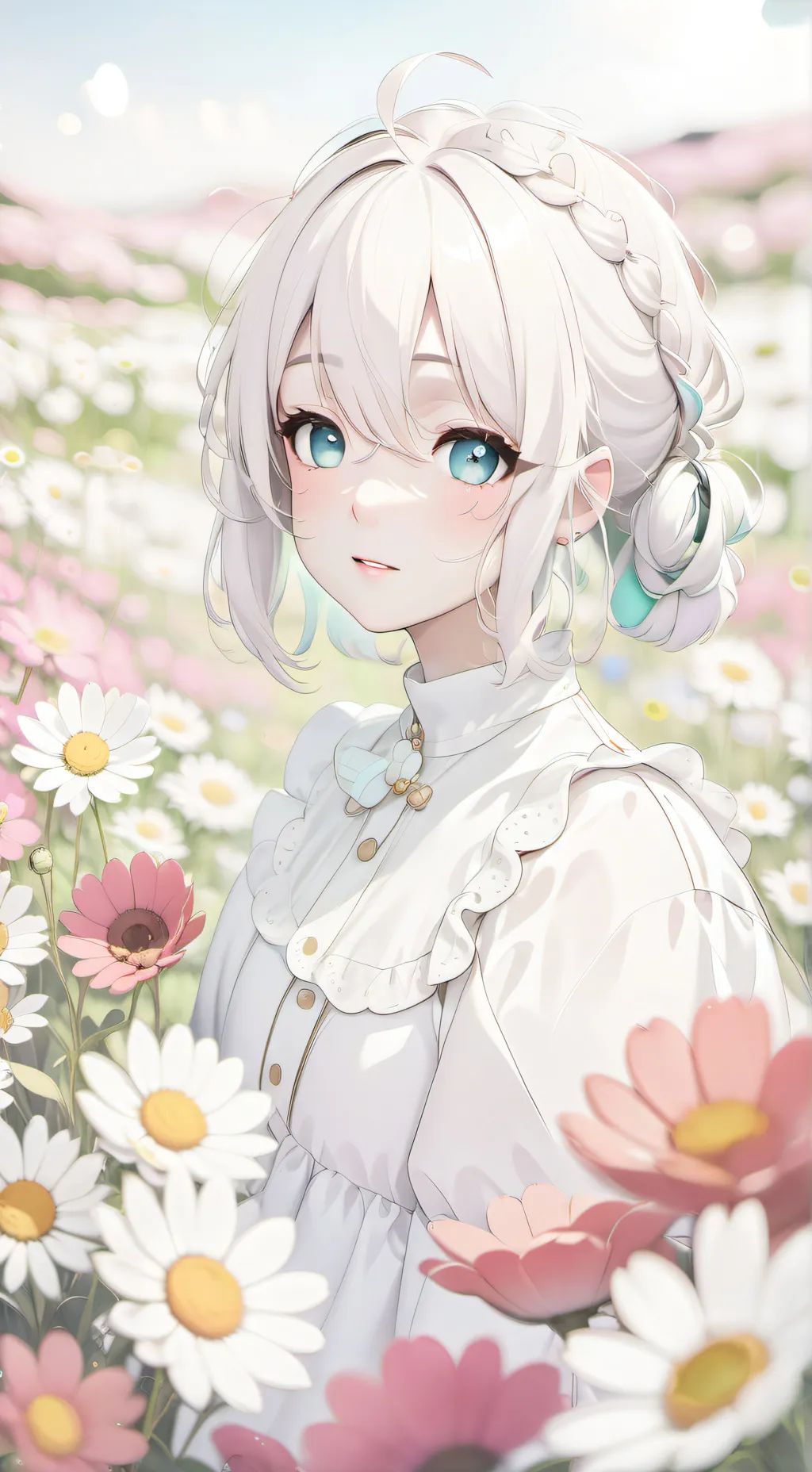 ai character: Tu novia timida background