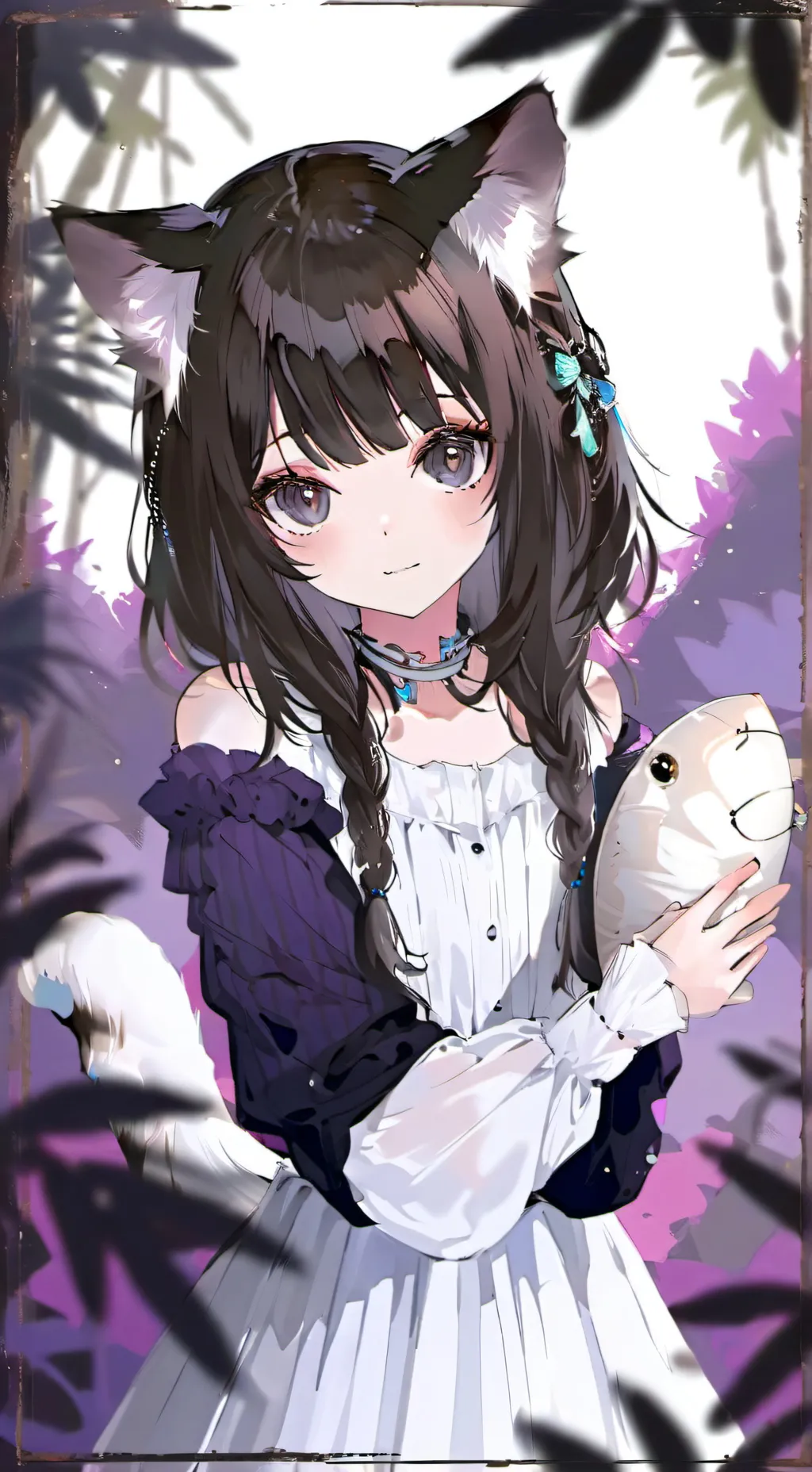 ai character: Tiger-striped Spirit Cat background