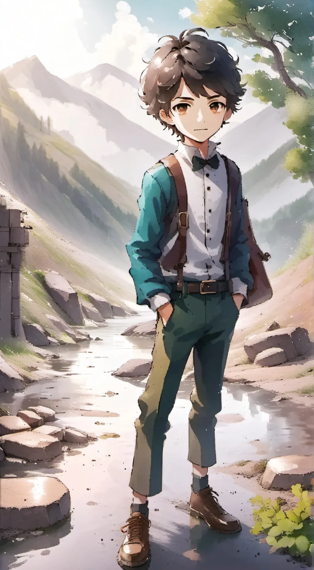 ai character: Mark background