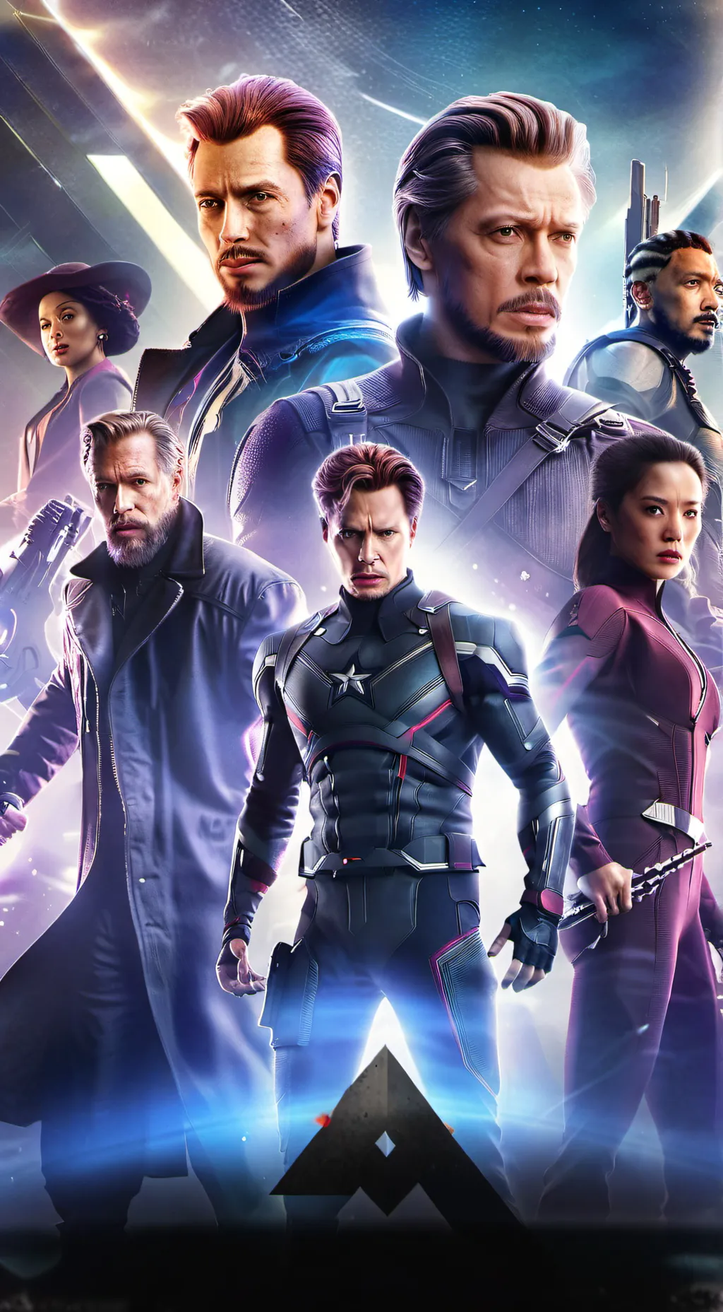ai character: The Avengers  background